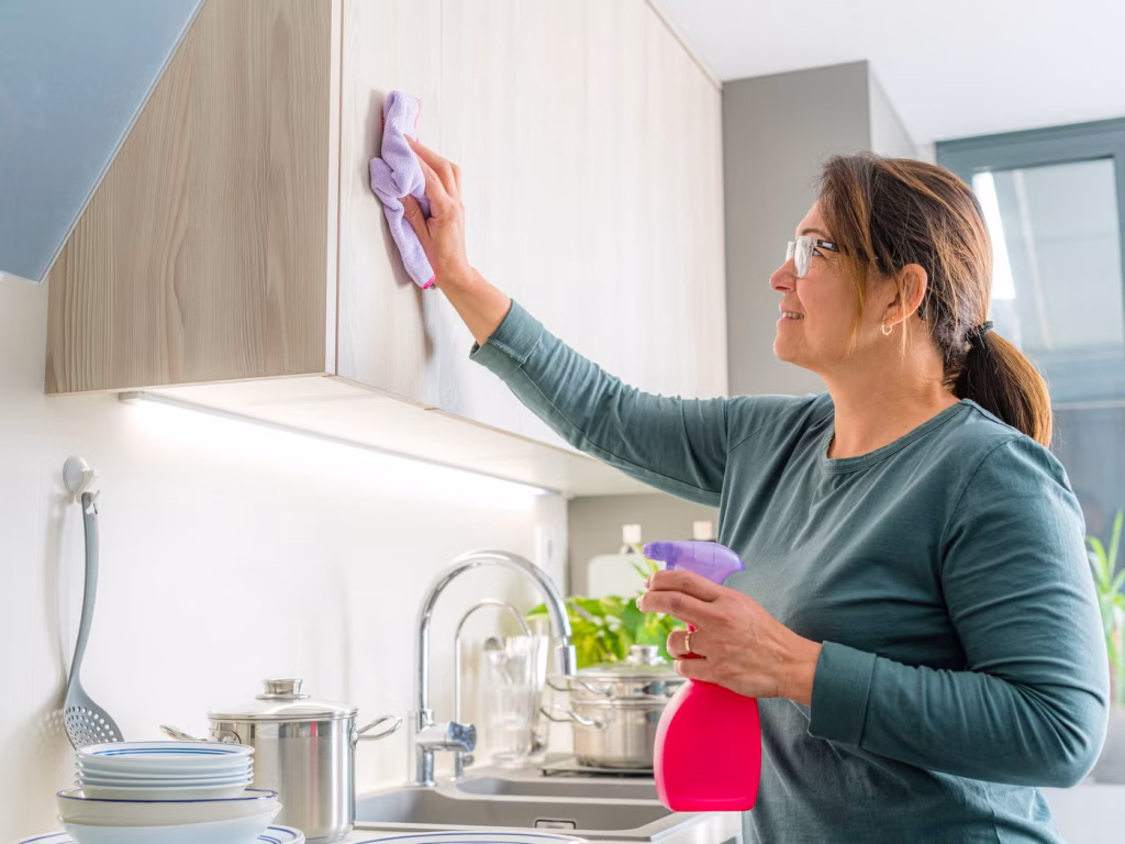 Greasy Kitchen Cabinets - Remove Buildup Without Surface Damage