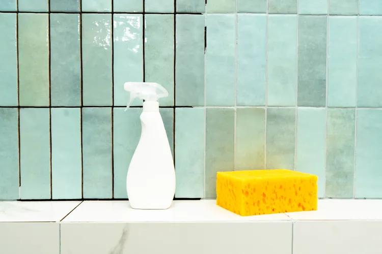 Stained Bathroom Grout - Brighten Lines Without Harsh Scrubbing