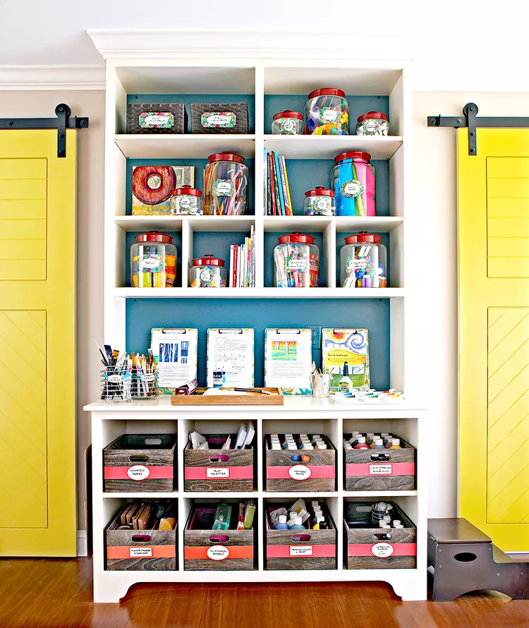 Overflowing Craft Supplies - Keep Materials Organized and Accessible